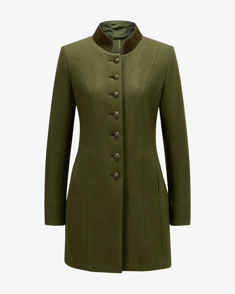 Neuenburg Trachtenblazer für Damen von LODENFREY München 1842 in Oliv. Aushochwertiger Schurwoll-Qualität gefertigt