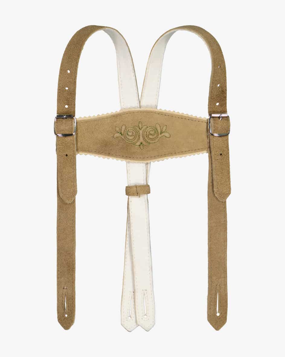 Ebensee Lederhosenträger für Jungen von Meindl in Beige. Die aufwendigbestickten Träger aus weichem Ziegen-Veloursleder können dank.... Mehr Details bei Lodenfrey.com!