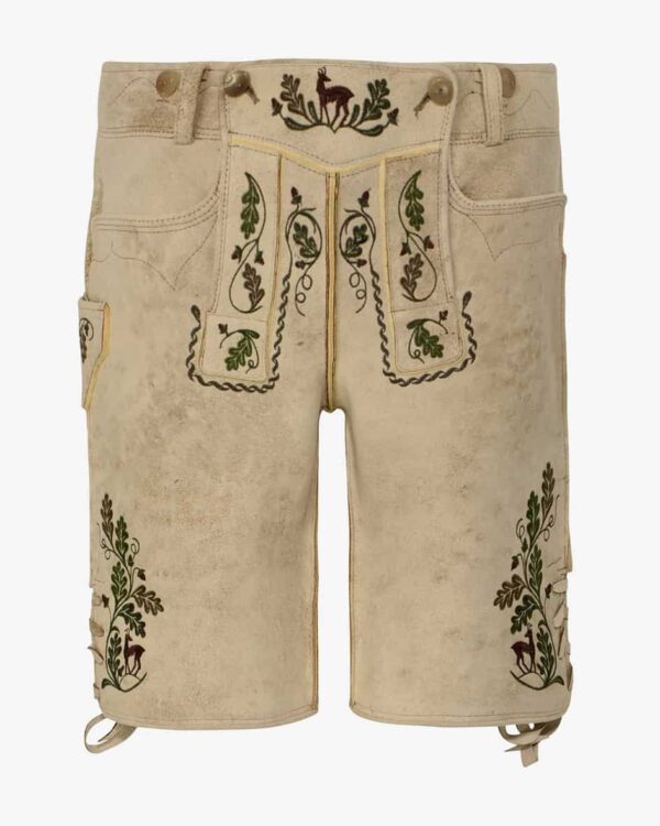 Kochelsee Lederhose kurz für Herren von Meindl in Beige. Filigrane Stickereien in dunklen Tönen schaffen einen modischen Kontrast zum hellen Braun des.... Mehr Details bei Lodenfrey.com!