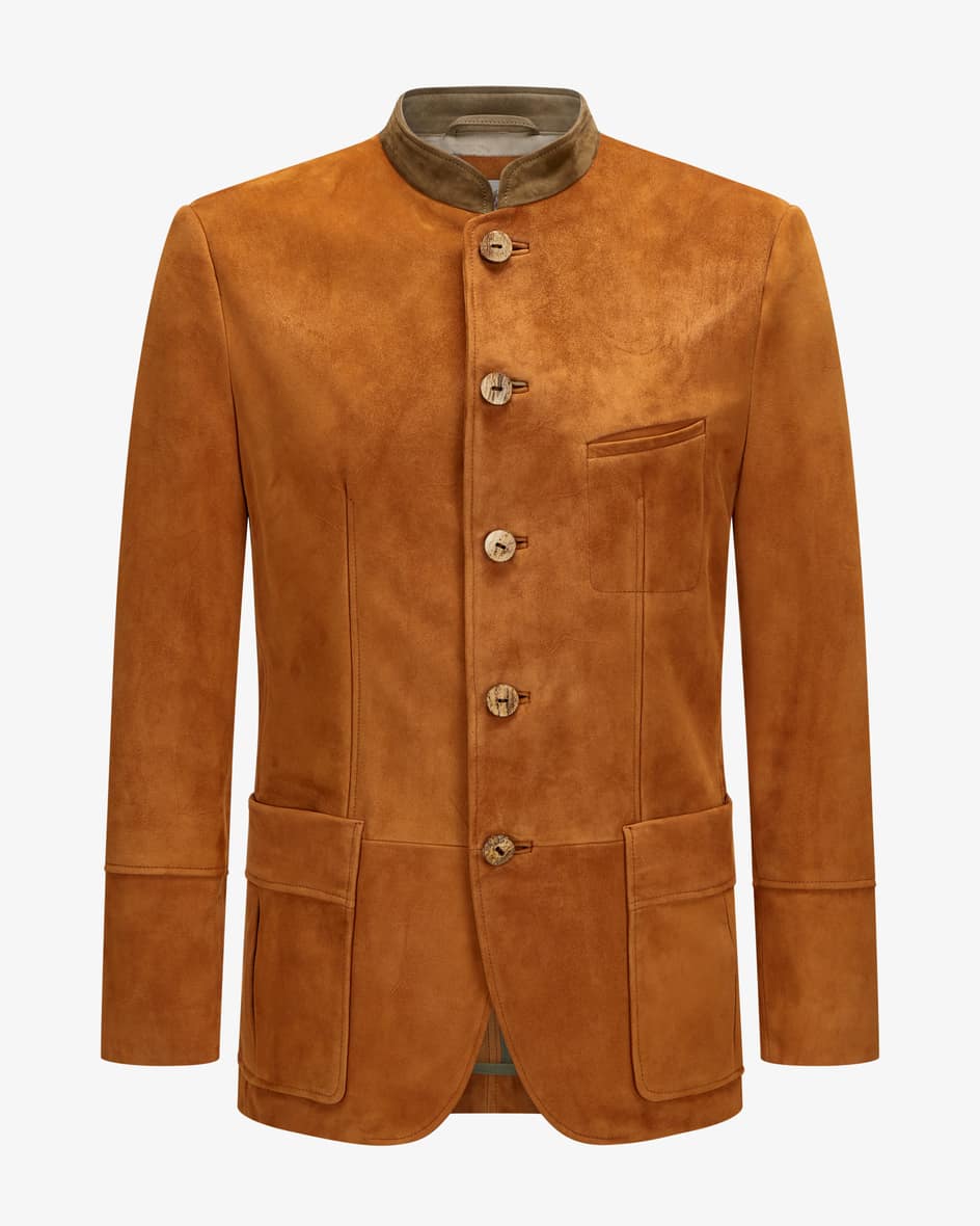 Tribeca Trachten-Lederjacke für Herren von Meindl in Amber. Gefertigt aushochwertigem Veloursleder besticht das Modell mit besonders angenehmer.... Mehr Details bei Lodenfrey.com!