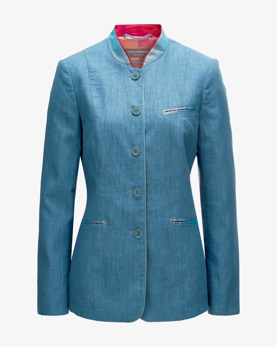 Jagerlein Leinen-Trachtenblazer für Damen von Von Dörnberg Munich in Blau. Madein Germany - Das Münchner Label ist bekannt für seinen gekonnten Mix.... Mehr Details bei Lodenfrey.com!