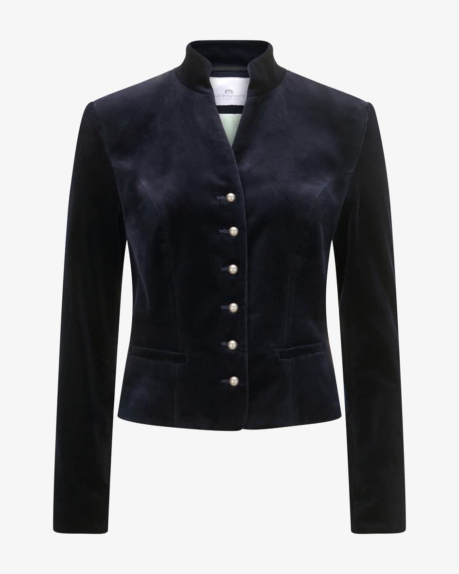 Freyung Samt-Trachtenblazer für Damen von LODENFREY München 1842 in Nachtblau.Tradition und Moderne in perfektem Zusammenspiel – In dezent verkürzter.... Mehr Details bei Lodenfrey.com!