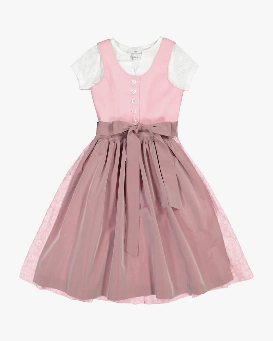 Bergsee Wiesndirndl mit Bluse und Schürze für Mädchen von LODENFREY in Rosa.Dank derklassischen Schnittführung und dem Leinen-Mieder ist das Modell.... Mehr Details bei Lodenfrey.com!