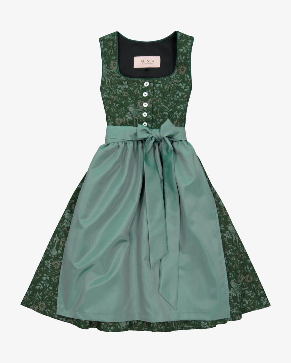 Merima Dirndl mit Schürze für Mädchen von Alissa by Kinga Mathe inDunkelgrün und Puder. Seit 2008 begeistert Kinga Mathe mit besonderen.... Mehr Details bei Lodenfrey.com!