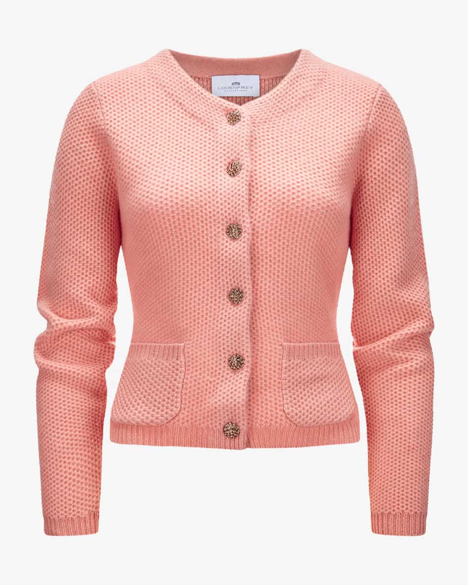 Trachten-Cashmere-Strickjacke für Damen von LODENFREY München 1842 in Apricot.Tradition und Moderne in perfektem Zusammenspiel – Das Modell begeistert.... Mehr Details bei Lodenfrey.com!