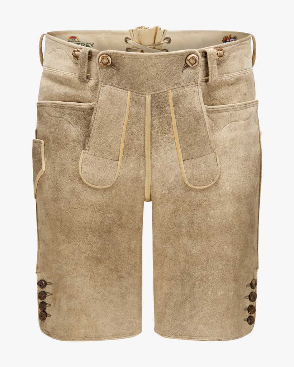 Rauries Lederhose kurz für Herren von Meindl in Glacier. Moderne Tradition – Mitrustikalen Details und besonders edler Hirschleder-Qualität überzeugt.... Mehr Details bei Lodenfrey.com!