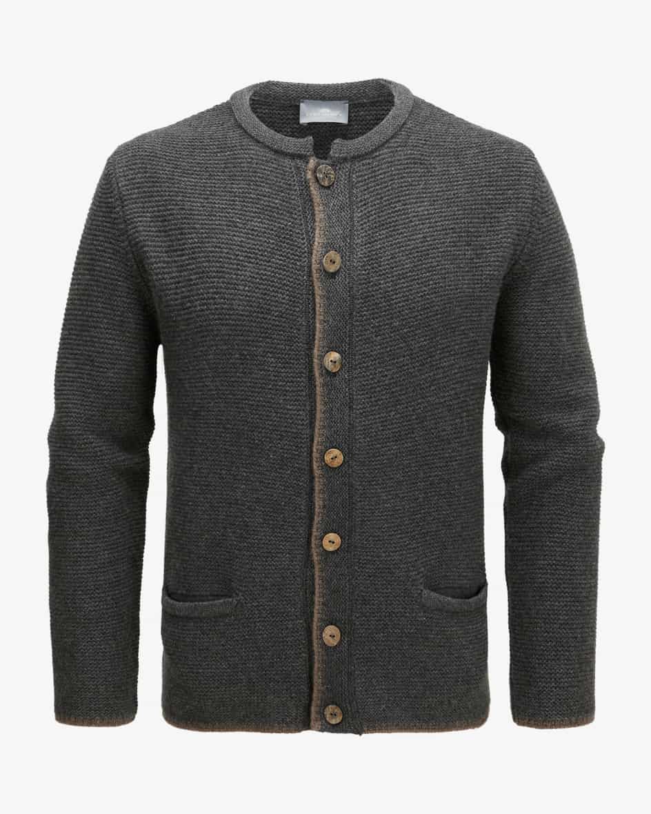 Alex Trachten-Cashmere-Strickjacke für Herren von LODENFREY in Anthrazit undBraun. Das Modell aus besonders weicher Cashmere-Qualität besticht.... Mehr Details bei Lodenfrey.com!