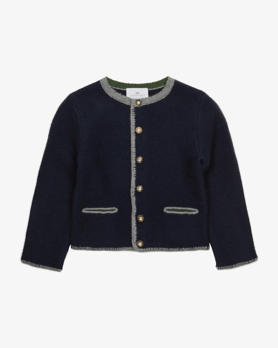 Trachten-Cashmere-Strickjacke für Jungen von LODENFREY in Navy und Grau.Verwöhnen Sie Ihr Kind mit weicher Cashmere-Verarbeitung und.... Mehr Details bei Lodenfrey.com!