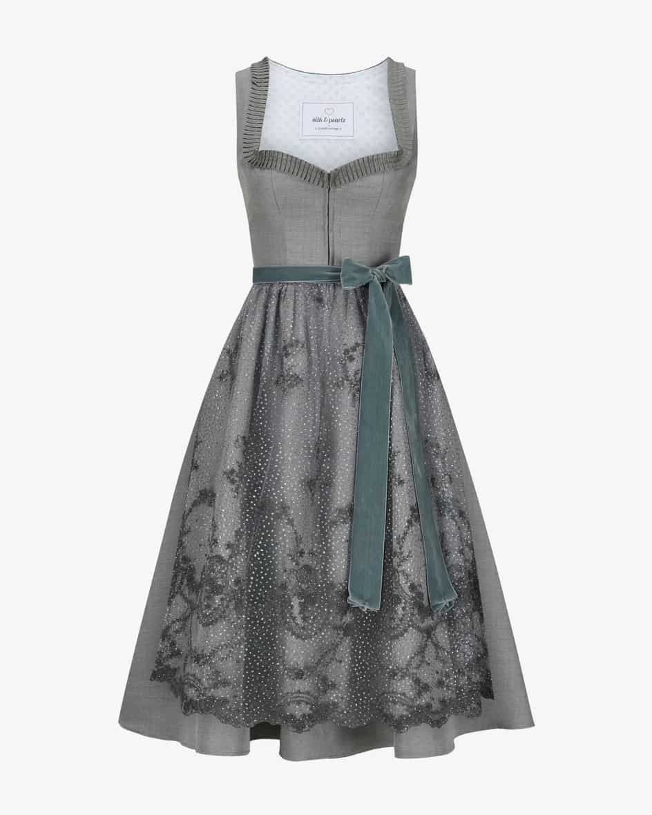 Midi-Dirndl mit Spitzenschürze für Damen von Silk & Pearls in Graugrün. Dasexklusiv bei Lodenfrey erhältliche Modell überzeugt im angesagten.... Mehr Details bei Lodenfrey.com!