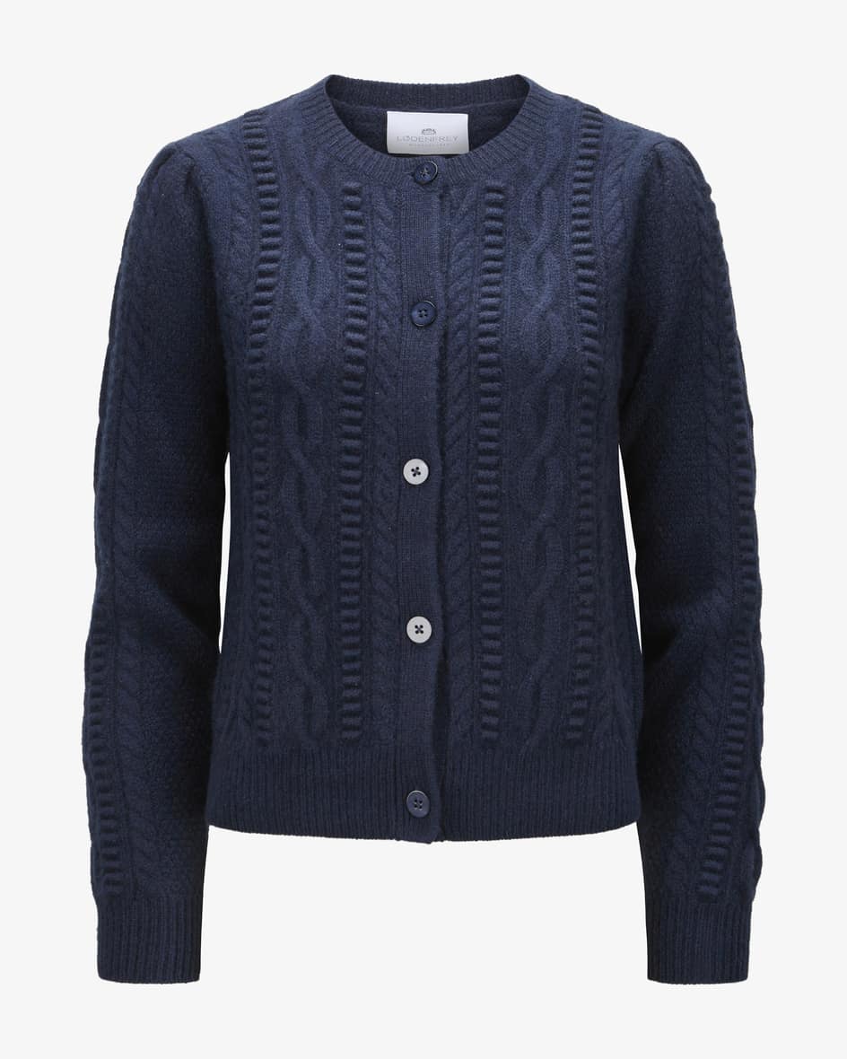 Trachten-Strickjacke für Damen von LODENFREY in Navy. Die weiche Cashmere-Qualität mit feinen Zopfstrick-Muster punktet mit besonders.... Mehr Details bei Lodenfrey.com!